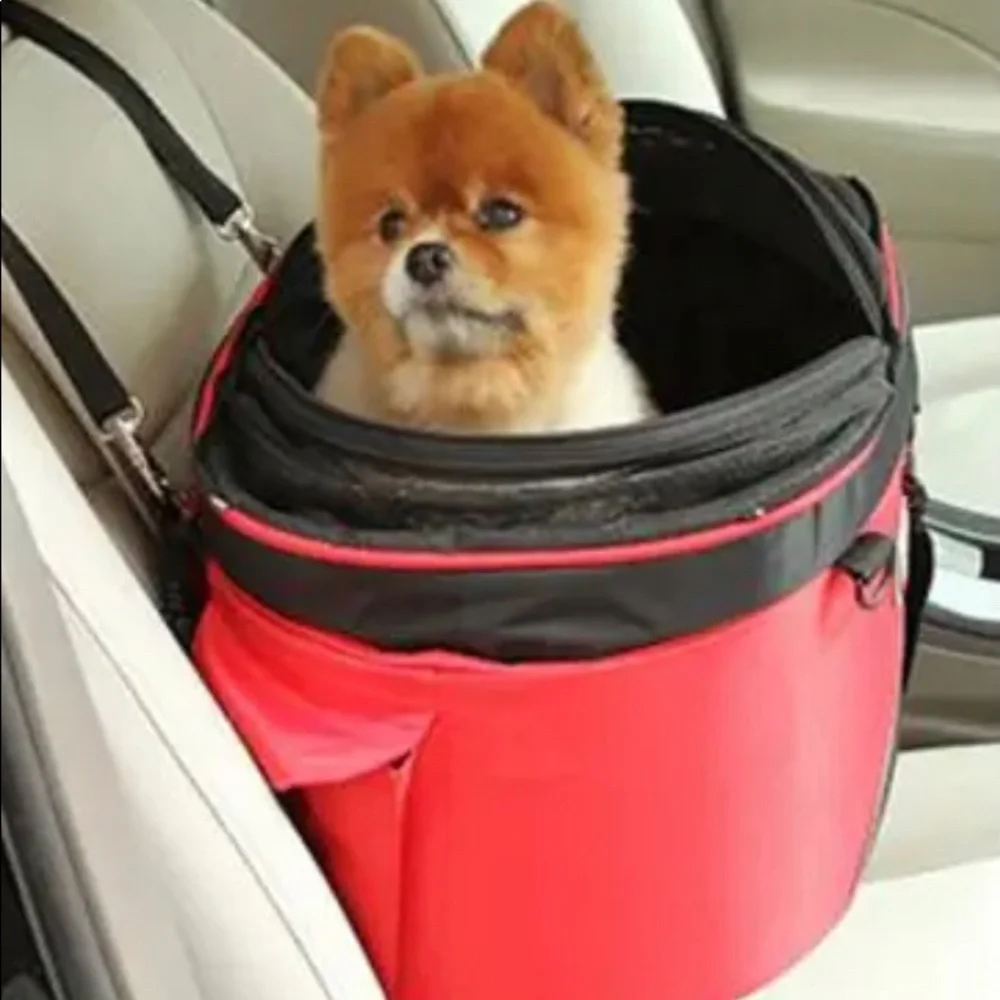 Doggy Ride Cocoon in apple red